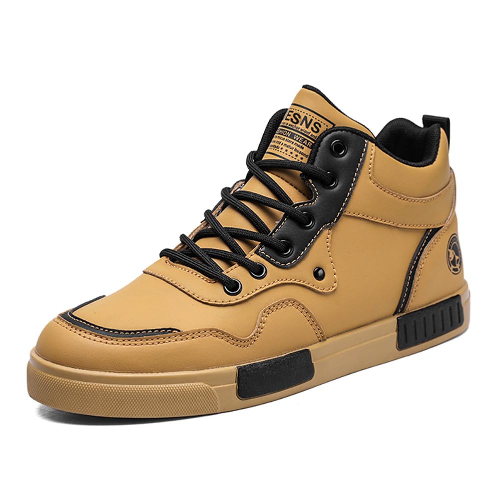 Men's Fashion High Top Chinese Style Skate Sneakers Stylish Comfortable Skateboarding Road Running Walking Shoes