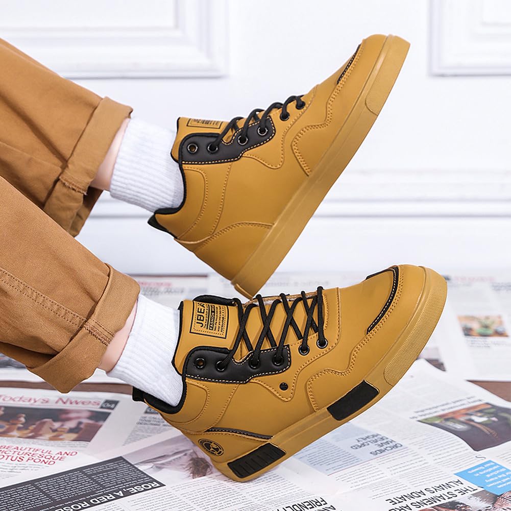Men's Fashion High Top Chinese Style Skate Sneakers Stylish Comfortable Skateboarding Road Running Walking Shoes
